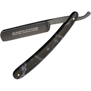 Razolution 88117 Razolution Straight Razor with Black Synthetic Handle 050988881173