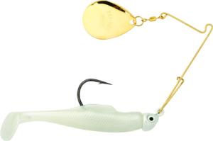 Strike King Redfish Magic Spinnerbait, 1/8 oz, Pearl & Pearl Head,1pk, RMG18-844 051034169409