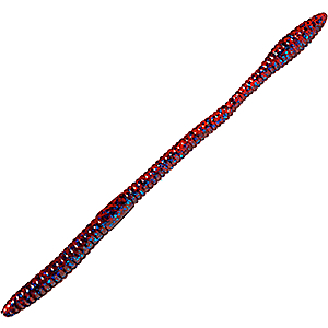 Strike King Lures RGTW10-39 Rage Thumper Worm Soft Bait Lure 10" Body Length, Red Shad, Per 7 RGTW10-39