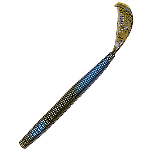 Strike King Lures RGCUT56-18 Rage Tail Cut-R Worm 6" Body Length, Watermelon Red Flake, Package of 7 051034225358