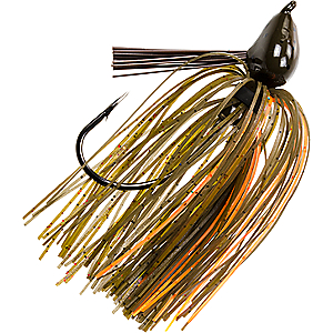 Strike King Lures DBBSTJ38-46 Denny Brauer Structure Jig 2/0 Hook, 3/8 oz, Green Pumpkin, Per 1 051034229585
