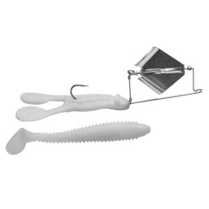 Strike King Skipping Buzzbait, White, SKBZ-204