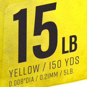 Strike King Contra Braid 150yd Line, Hi-Vis Yellow, 15lb, LPB150-15Y