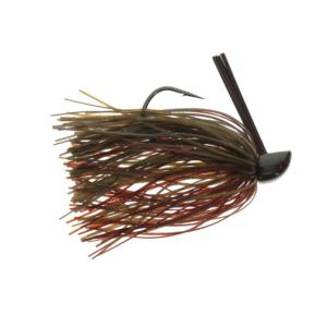 Strike King Compact Tungsten Casting Jig, Green Pumkin Craw, 1/4 oz, CTCJ14-46B