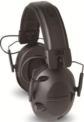 Peltor Tactical 100 Electronic Hearing Protector Earmuffs, 22dB, Black TAC100-OTH TAC100OTH