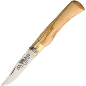 Antonini SOS 930717LU Small Folder Folding Knife with Olive Wood Handle 051411207573