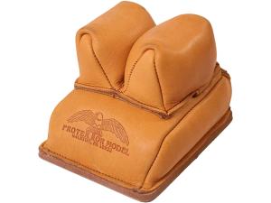 Protektor Rabbit Ear Rear Shooting Rest Bag with Heavy Bottom Leather Tan Filled - 433030