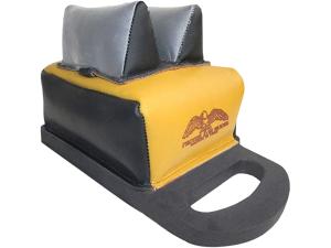 Protektor Flat Top Dr.Bumble Bee Super Slick Silver Mid-Ear Rear Shooting Rest Bag Leather Black and Yellow Filled - 167291