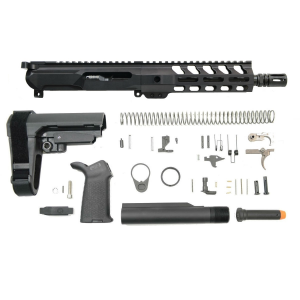 PSA Gen4 8" 9mm 1/10 Nitride 7" Lightweight M-lok Railed MOE EPT SBA3 Pistol Kit 051655106910