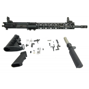 BLEM PSA 16" Mid-Length 5.56 NATO 1:7 Nitride 13.5 Lightweight M-Lok Classic Rifle Kit With MBUS Sight Set 051655111231