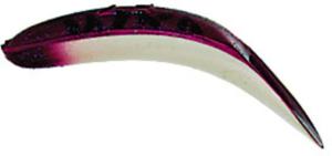 Yakima Bait Flatfish Wiggling Plug, #U-20, Treble Hooks, Floating, Glitter Purple Luminous Firetail, 3-1/4in, 958-GPLF