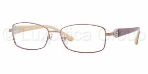 Vogue VO3845B Single Vision Prescription Eyeglasses 896-5216 - Brown / Pink Frame