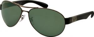 Ray-Ban RB3509 Sunglasses 004/9A-63 - Gunmetal Frame, polar green Lenses