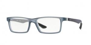 Ray-Ban RX8901 Progressive Prescription Eyeglasses 5244-53 - Demi Gloss Grey Frame