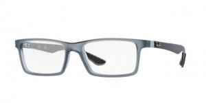 Ray-Ban RX8901 Progressive Prescription Eyeglasses 5244-55 - Demi Gloss Grey Frame