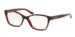 Ralph Lauren RL6129 Progressive Prescription Eyeglasses 5522-54 - Stripped Red Havana Frame RL6129552254