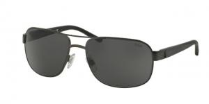 Polo PH3093 Sunglasses 928887-62 - Mat Dark Gunmetal Frame, Grey Lenses
