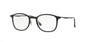 Ray-Ban RX7051 Progressive Prescription Eyeglasses 2077-49 - Matte Black Frame