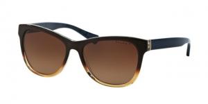 Ralph RA5196 Sunglasses 1444T5-54 - Men's, Brown Gradient/navy Bandana Frame, Brown Gradient Polarized Lenses