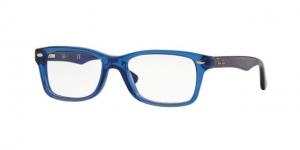 Ray-Ban RY1531 Progressive Prescription Eyeglasses 3647-48 - Blue Gradient Iridescent Grey Frame