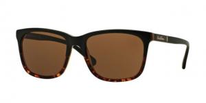 Brooks Brothers BB5027S Sunglasses 609973-57 - Black Tort/matte Black Tort Frame, Dark Brown Solid Lenses