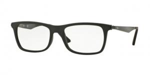 Ray-Ban RX7062 Progressive Prescription Eyeglasses 2077-53 - Matte Black Frame