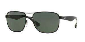 Ray-Ban RB3533 Sunglasses 002/71-57 - Black Frame, Gray Green Lenses