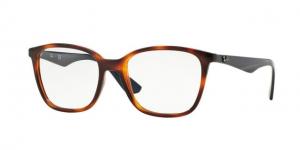 Ray-Ban RX7066 Progressive Prescription Eyeglasses 5585-54 - Light Havana Frame