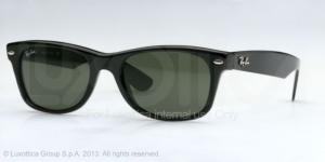 Ray-Ban New Wayfarer Bifocal Sunglasses RB2132 with Lined Bi-Focal Rx Prescription Lenses RB2132-901-58 - Lens Diameter 58 mm, Frame Color Black 053672562682