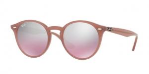 Ray-Ban RB2180 Sunglasses 62297E-49 - Opal Antique Pink Frame, Pink Mirror Silver Grad. Lenses