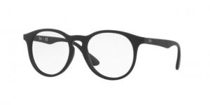 Ray-Ban RY1554 Progressive Prescription Eyeglasses 3615-46 - Rubber Black Frame