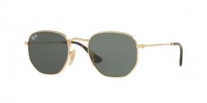 Ray-Ban RB3548N Sunglasses 001-48 - Gold Frame, Green Lenses