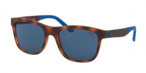 Polo PH4120 Sunglasses 561980-55 - Yellow Havana Frame, Blue Lenses