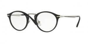 Persol PO3167V Single Vision Prescription Eyeglasses 95-49 - Black Frame