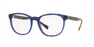 Burberry BE2247 Progressive Prescription Eyeglasses 3615-52 - Matte Blue Havana Frame