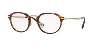 Persol PO3168V Single Vision Prescription Eyeglasses 24-48 - Havana Frame