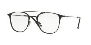 Ray-Ban RX6377 Progressive Prescription Eyeglasses 2904-48 - Black / Matte Black Frame