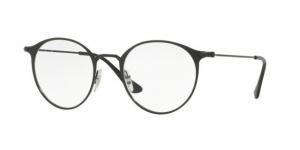 Ray-Ban RX6378 Progressive Prescription Eyeglasses 2904-49 - Black / Matte Black Frame