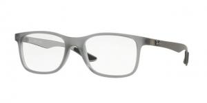 Ray-Ban RX8903 Progressive Prescription Eyeglasses 5244-53 - Matte Trasparent Grey Frame