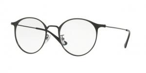 Ray-Ban RX6378F Eyeglass Frames 2904-51 - Black / Matte Black Frame