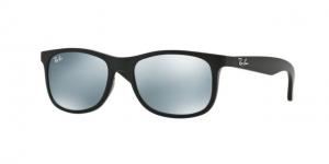 Ray-Ban RJ9062S Sunglasses 701330-48 - Matte Black On Black Frame, Flash Grey Lenses RJ9062S70133048