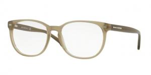 Brooks Brothers BB2038 Progressive Prescription Eyeglasses 6137-57 - Olive Translucent Frame