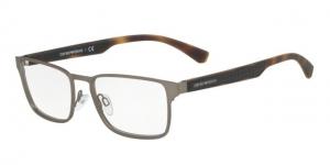 Armani EA1063 Single Vision Prescription Eyeglasses 3130-55 - Gunmetal Rubber Frame