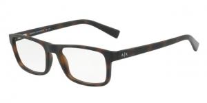 Armani Exchange AX3046F Bifocal Prescription Eyeglasses 8231-56 - Matte Havana Frame