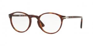 Persol PO3174V Single Vision Prescription Eyeglasses 24-49 - Havana Frame