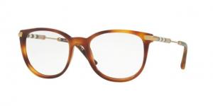Burberry BE2255Q Progressive Prescription Eyeglasses 3316-51 - Light Havana Frame