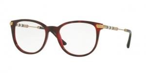 Burberry BE2255Q Progressive Prescription Eyeglasses 3657-53 - Top Havana On Bordeaux Frame