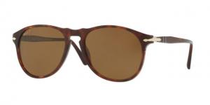Persol PO6649S Sunglasses 24/57-55 - Havana Frame, Brown Polarized Lenses