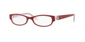 Vogue VO5082 Eyeglass Frames 2586-45 - Top Red/white/pink Transp Frame