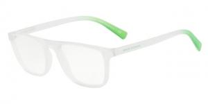 Armani Exchange AX3054 Eyeglass Frames 8258-55 - Matte Transp Crytsal Frame